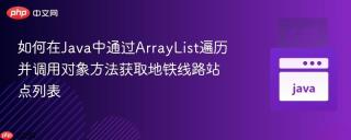 如何在Java中通过ArrayList遍历并调用对象方法获取地铁线路站点列表