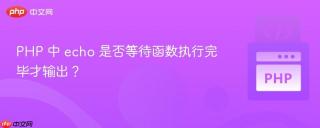PHP 中 echo 是否等待函数执行完毕才输出?