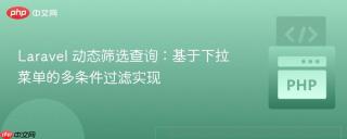 Laravel 动态筛选查询：基于下拉菜单的多条件过滤实现