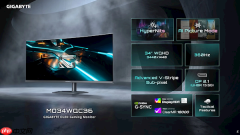 技嘉发布4款OLED显示器：4K、360Hz、带鱼屏全都有