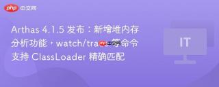 Arthas 4.1.5 发布：新增堆内存分析功能，watch/trace 等命令支持 ClassLoader 精确匹配