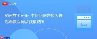 如何在 Kotlin 中将回调转换为挂起函数以同步获取结果