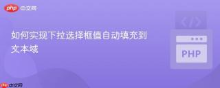 如何实现下拉选择框值自动填充到文本域
