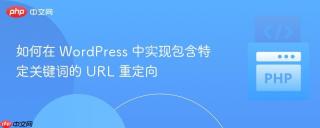 如何在 WordPress 中实现包含特定关键词的 URL 重定向
