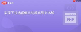 实现下拉选项值自动填充到文本域
