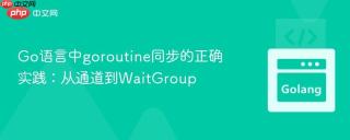 Go语言中goroutine同步的正确实践：从通道到WaitGroup