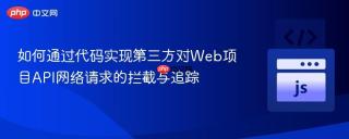 如何通过代码实现第三方对Web项目API网络请求的拦截与追踪
