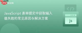 JavaScript 表单提交中获取输入值失败的常见原因与解决方案