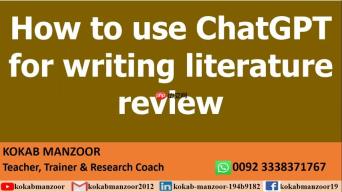 使用ChatGPT进行文献综述写作：高效指南