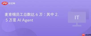 麦肯锡员工总数达 6 万：其中 2. 5 万是 ai agent