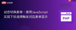 动态切换表单：使用JavaScript实现下拉选择触发对应表单显示