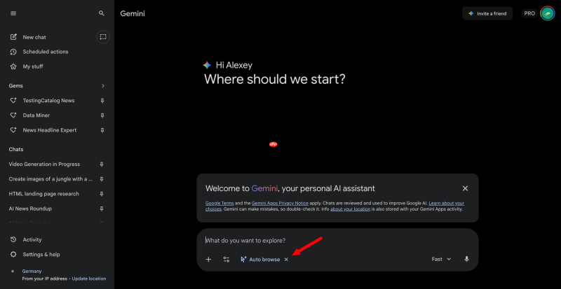 谷歌测试 Gemini “Auto Browse” 自动浏览工具，让 AI 更智能操控 Chrome