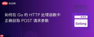 如何在 Go 的 HTTP 处理函数中正确获取 POST 请求参数