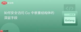 如何安全访问 Go 中嵌套结构体的深层字段
