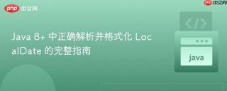 Java 8+ 中正确解析并格式化 LocalDate 的完整指南