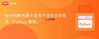 如何判断列表中是否不存在空字符串（Python 教程）