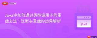 Java中如何通过类型调用不同重载方法：泛型与重载的边界解析