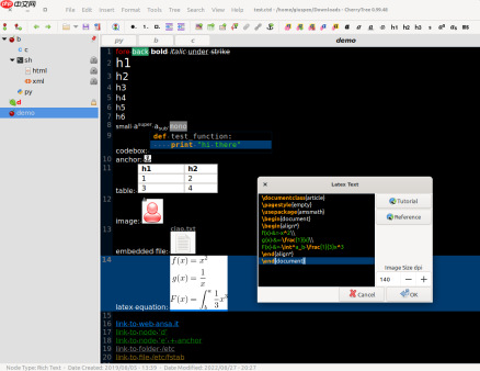 程序员笔记 CherryTree 1.6.3 发布
