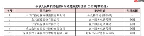 中国广电喜提 1610 号段，内部人士称进一步扩展移动通信业务