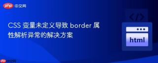 CSS 变量未定义导致 border 属性解析异常的解决方案