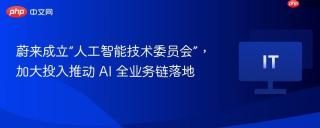 蔚来成立“人工智能技术委员会”，加大投入推动 ai 全业务链落地