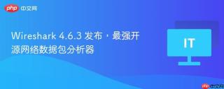 Wireshark 4.6.3 发布，最强开源网络数据包分析器