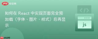 如何在 React 中实现页面完全预加载（字体、图片、样式）后再显示