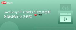JavaScript中正确生成指定范围整数随机数的方法详解