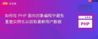 如何在 PHP 面向对象编程中避免重复实例化以获取最新用户数据