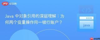 Java 中对象引用的深层理解：为何两个变量操作同一银行账户？