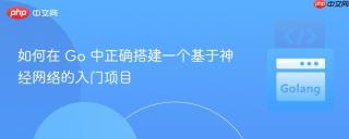 如何在 Go 中正确搭建一个基于神经网络的入门项目
