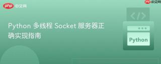 Python 多线程 Socket 服务器正确实现指南