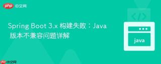 Spring Boot 3.x 构建失败：Java 版本不兼容问题详解