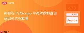 如何在 PyMongo 中高效限制查询返回的文档数量