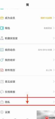 脉脉如何设置好友查看资料