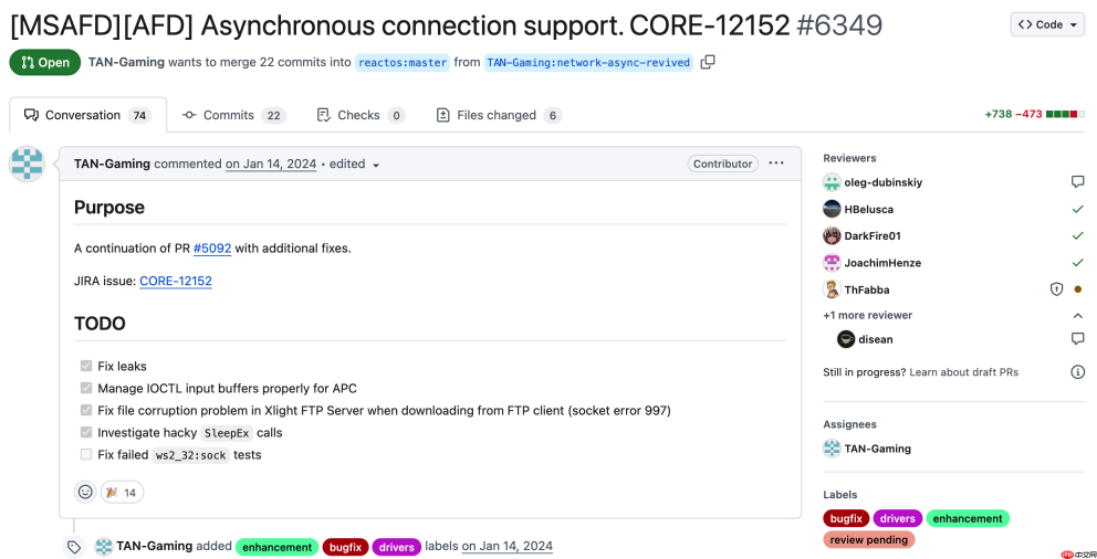 “开源 Windows” ReactOS 实现异步 TCP 连接支持