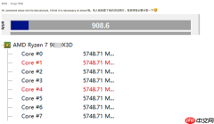 锐龙7 9850X3D全核频率冲上5.75GHz：还没到极限