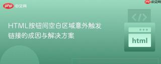 HTML按钮间空白区域意外触发链接的成因与解决方案