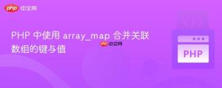 PHP 中使用 array_map 合并关联数组的键与值