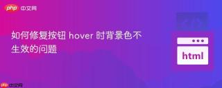 如何修复按钮 hover 时背景色不生效的问题