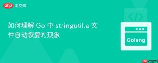 如何理解 Go 中 stringutil.a 文件自动恢复的现象