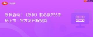 原神启动！《原神》联名款PS5手柄上市：官方发开箱视频