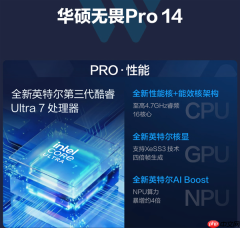 搭载第三代英特尔酷睿Ultra系列处理器,全新华硕无畏Pro系列AI PC开启预约