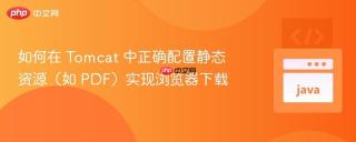 如何在 Tomcat 中正确配置静态资源（如 PDF）实现浏览器下载