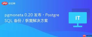 pgmoneta 0.20 发布，PostgreSQL 备份 / 恢复解决方案
