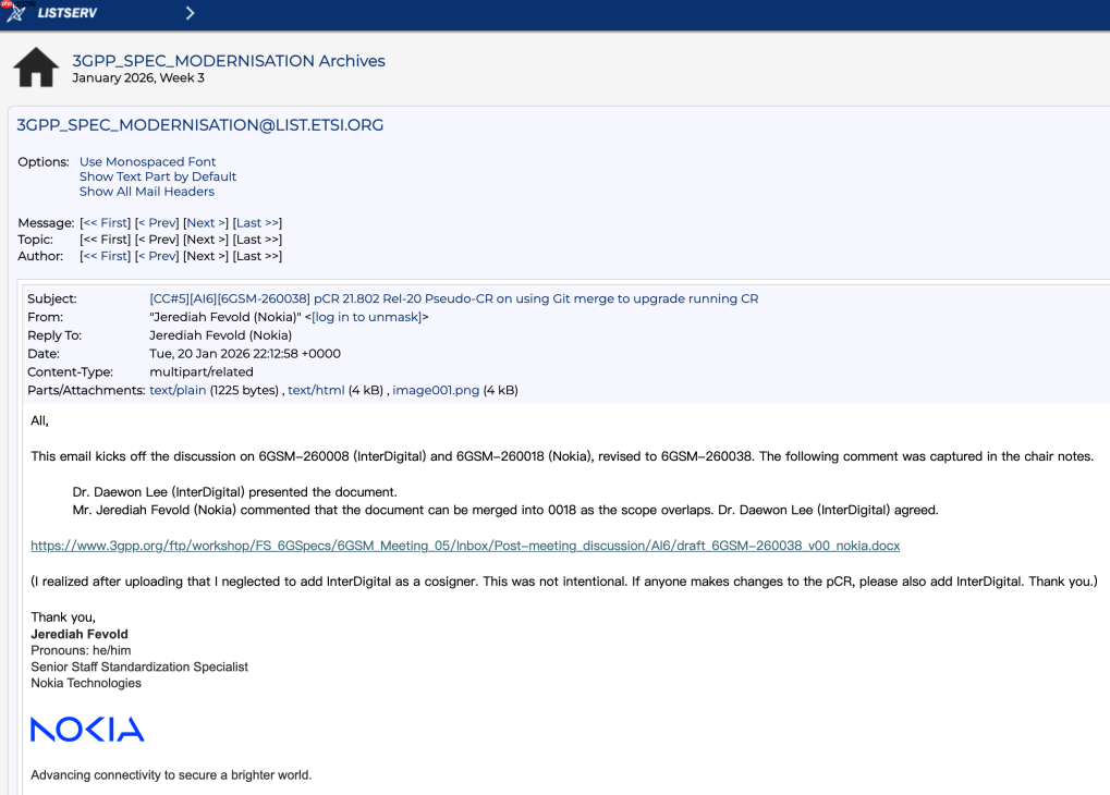 3GPP 工具链革新提案出炉：诺基亚提议用 Git merge 替代 Git rebase，提升 6G 规范迭代透明度