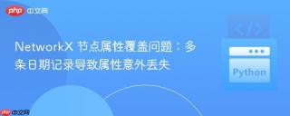 NetworkX 节点属性覆盖问题：多条日期记录导致属性意外丢失