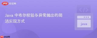 Java 中布尔校验与异常抛出的简洁实现方式
