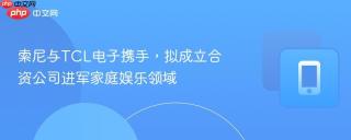 索尼与TCL电子携手，拟成立合资公司进军家庭娱乐领域