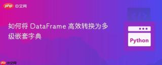 如何将 DataFrame 高效转换为多级嵌套字典